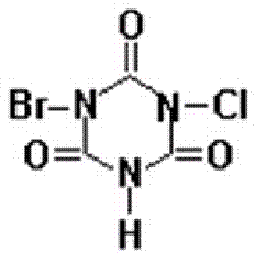 Chloroisobromine cyanuric acid